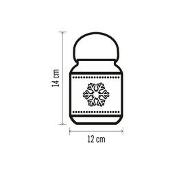 LED dekorácie EMOS lampáš s vločkami kovová biela, 14 cm, 3x AAA, vnútorná, vintage 

 obrázok produktu 3 z 4