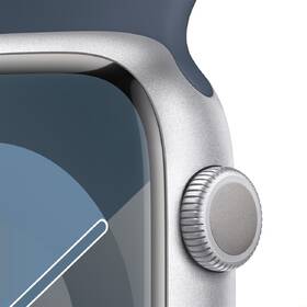 Inteligentné hodinky Apple GPS 45mm puzdro zo strieborného hliníka - búrkovo modrý športový remienok - M/L 

 obrázok produktu 2 z 7
