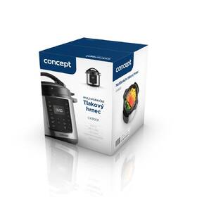 Multifunkčný tlakový hrniec Concept CK8001 čierny/nerez

 obrázok produktu 17 z 17