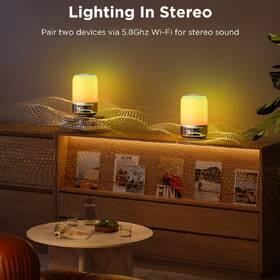 Stolná lampa Govee Table Lamp 2 RGBW lampa s reproduktorom - zvuk od JBL biela

 obrázok produktu 5 z 7