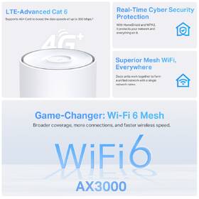 Kompletný Wi-Fi systém TP-Link Deco X50-4G, LTE Mesh biely

 obrázok produktu 2 z 8