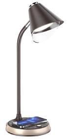 Stolná lampa IMMAX FINCH, Qi nabíjanie, 9W hnedá/zlatá

 obrázok produktu 3 z 16