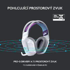 Headset Logitech G733 Lightspeed biely

 obrázok produktu 9 z 10
