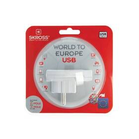 Cestovný adaptér SKROSS pre cudzincov v SR, vr. 1x USB 2100mA biely

 obrázok produktu 5 z 6