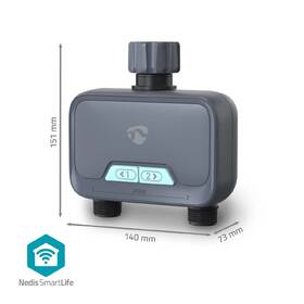 Zavlažovací systém Nedis Bluetooth regulátor prietoku vody sivý

 obrázok produktu 6 z 14