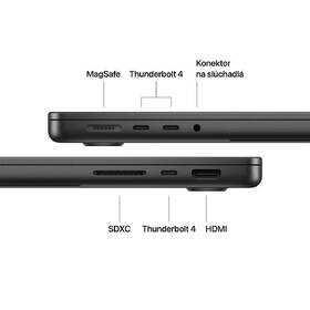 Notebook Apple CTO 14" M5 10× CPU 10× GPU, 16 GB, 4 TB - kozmicky čierny SK 

 obrázok produktu 6 z 8