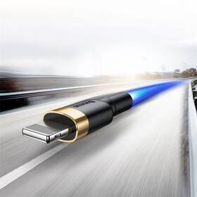 Kábel Baseus Cafule USB/Lightning, 1m čierny/zlatý

 obrázok produktu 9 z 10
