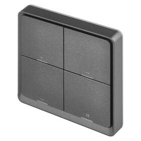 Vypínač EMOS GoSmart IP-2004ZB, ZigBee 3.0, 4-tlačidlový sivý

 obrázok produktu 1 z 8