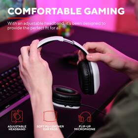 Headset Trust GXT 415W Zirox biely

 obrázok produktu 10 z 12