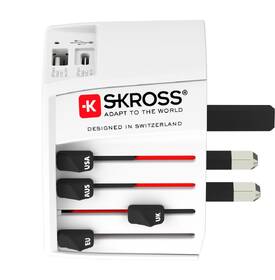 Cestovný adaptér SKROSS MUV USB, USB A+C, univerzálny pre 150 krajín 

 obrázok produktu 1 z 10