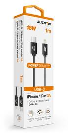 Kábel Aligator Power USB-C/Lightning, 3A, 1m čierny

 obrázok produktu 1 z 3