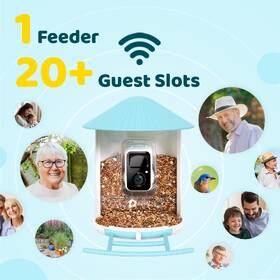 Vtáčie krmítko Birdfy s kamerou a solárnym panelom (AI predplatné) 

 obrázok produktu 4 z 9