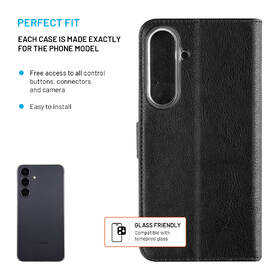 Puzdro na mobil flipové FIXED Opus na Samsung Galaxy S25 FE čierne

 obrázok produktu 2 z 7
