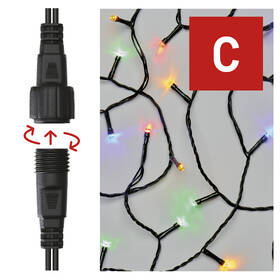 Spojovacia reťaz EMOS 100 LED Standard, 10 m, vonkajšie aj vnútorné, multicolor, časovač 

 obrázok produktu 1 z 9