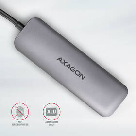 USB Hub Axagon USB 3.2 Gen 1 húb, 2x USB-A, HDMI, SD/microSD slot, PD 100W, kábel USB-C 20cm sivý

 obrázok produktu 7 z 7