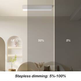 LED stropné svietidlo IMMAX NEO LITE LUNGO SMART, 58cm, 20W, 1520lm, s podporou BEACON, Wi-Fi, TUYA biele

 obrázok produktu 6 z 8