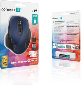 Myš Connect IT Dual SmartSwitch USB/USB-C modrá

 obrázok produktu 7 z 7
