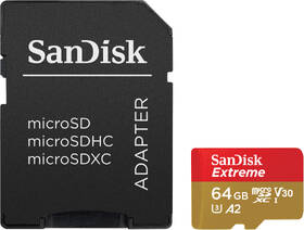 Pamäťová karta SANDISK 64GB UHS-I U3 (170R/80W) + adaptér 

 obrázok produktu 1 z 2