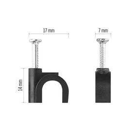 Káblový klip EMOS 10MM, 50KS čierny

 obrázok produktu 8 z 8