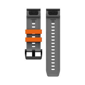 Remienok Cubenest Premium Silicone Garmin QuickFit Band 26mm sivý/oranžový

 obrázok produktu 1 z 5