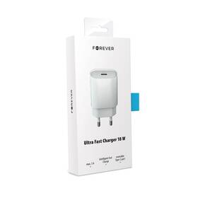 Nabíjačka do siete Forever Core USB-C PD, 18W biela

 obrázok produktu 1 z 1