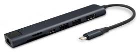 USB Hub Epico 7in1 Multimedia Hub 8K with USB-C čierny

 obrázok produktu 1 z 5