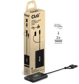 USB Hub Club3D USB-C, USB-A / 2x DisplayPort čierny

 obrázok produktu 6 z 6