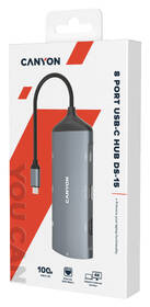 Dokovacia stanica Canyon DS-15 8v1, PD 100W sivá

 obrázok produktu 2 z 4