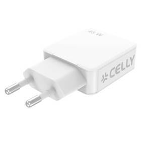 Nabíjačka do siete Celly SLIM USB-C/USB-A GaN, 45 W biely

 obrázok produktu 1 z 4