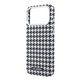 Kryt na mobil Karl Lagerfeld PU Houndstooth Resin Plate MagSafe na Apple iPhone 17 Pro čierny

 obrázok produktu 4 z 6
