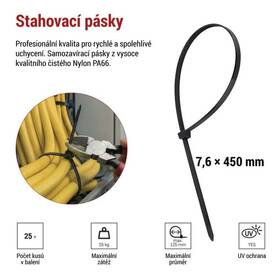 Sťahovacie pásky EMOS 450×7,6MM, 25KS čierne

 obrázok produktu 5 z 10
