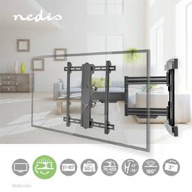 Držiak na TV Nedis Full Motion nástenný polohovateľný, pre uhlopriečky 37 - 80", nosnosť 50 kg čierny

 obrázok produktu 5 z 5