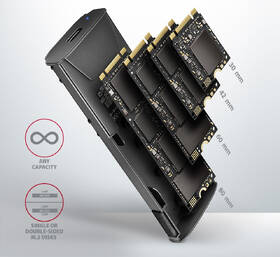 Externý rámček Axagon THIN box, USB-C 10Gbps - M.2 NVMe & SATA SSD sivý

 obrázok produktu 8 z 9