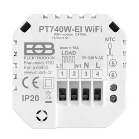Termostat Elektrobock PT740W-EI Wi-Fi, priestorový biely

 obrázok produktu 5 z 5