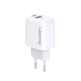 Nabíjačka do siete GoGEN ACHPDQ 220, 1x USB-C PD 20W, 1x USB-A (18W) biela

 obrázok produktu 1 z 3