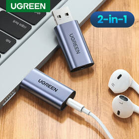 Redukcia UGREEN USB/3,5mm Jack sivá

 obrázok produktu 7 z 7