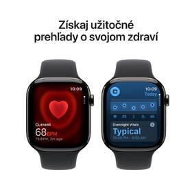 Inteligentné hodinky Apple GPS + Cellular 42mm bridlicovo sivý titán - čierny športový remienok - S/M 

 obrázok produktu 4 z 7