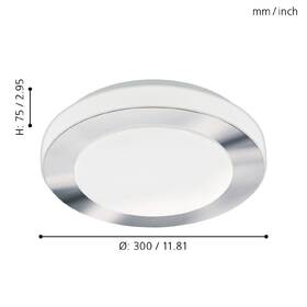 LED stropné svietidlo Eglo LED Carpi chróm

 obrázok produktu 1 z 1