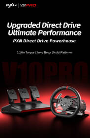 Volant PXN V10 PRO Bundle, Direct Drive, PC, PS4, Xbox One/X/S series čierny

 obrázok produktu 4 z 13