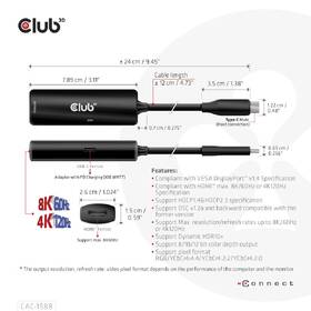 Redukcia Club3D USB-C/HDMI 8K60Hz/4K120Hz 

 obrázok produktu 6 z 9