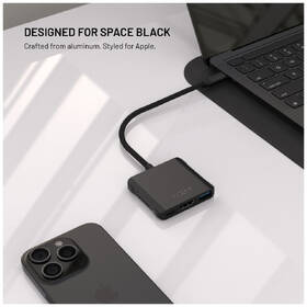 USB Hub FIXED Quadri 5-port USB-C, 140W PD 3.1 čierny

 obrázok produktu 4 z 6