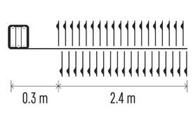 Vianočné osvetlenie EMOS 100 LED nano reťaz - ježko, 2,4 m, 3x AA, vnútorná, studená biela, časovač 

 obrázok produktu 8 z 9