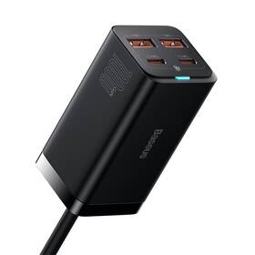 Nabíjačka do siete Baseus GaN3, 2x USB-A, 2x USB-C 100W čierna

 obrázok produktu 1 z 15