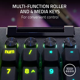 Klávesnica Razer BlackWidow V4 Pro (Yellow Switch) - US Layout čierna

 obrázok produktu 17 z 17