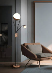 Stojacia lampa TRIO CHRIS, LED hnedá

 obrázok produktu 6 z 8