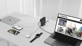 Nabíjačka do siete Cubenest S6D0, 4xUSB-C, 2xUSB-A, PD, GaN, 240 W čierna

 obrázok produktu 9 z 13
