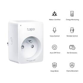 Inteligentná zásuvka TP-Link Tapo P110M, s meraním spotreby a Matter biela

 obrázok produktu 1 z 9