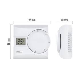 Termostat EMOS izbový, manuálny, drôtový, P5603R 

 obrázok produktu 6 z 10