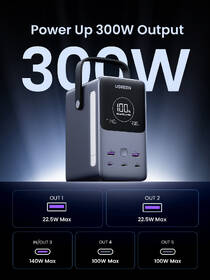 Powerbank UGREEN 48000mAh 300W strieborný

 obrázok produktu 2 z 11