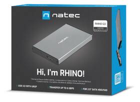 Box na HDD Natec Rhino Go, 2,5" SATA, 3.2 Gen1 sivý

 obrázok produktu 6 z 6